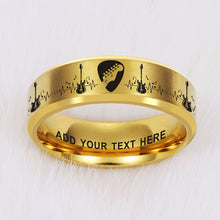 Custom Guitarist Ring + FREE Bracelet w/Purchase! 🎸