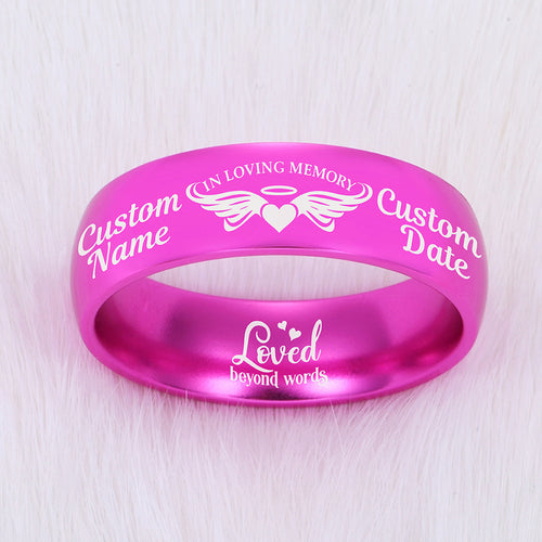 Custom Keepsake Memorial  Ring + Free Bracelet with Box Set Purchase 🎁