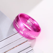 Nursing Ring for RN, NP, LPN, CNA, RT, PT, PA – Healthcare Professionals Rings + Free Matching Bracelet 🎁