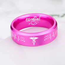 Nursing Ring for RN, NP, LPN, CNA, RT, PT, PA – Healthcare Professionals Rings + Free Matching Bracelet 🎁