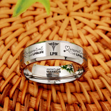 Nursing Ring for RN, NP, LPN, CNA, RT, PT, PA – Healthcare Professionals Rings + Free Matching Bracelet 🎁