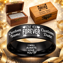 Memorial Ring 😍 Includes Matching Engraved Wood Box + Bonus Bracelet 🎁