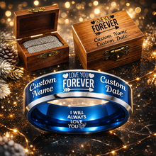 Memorial Ring 😍 Includes Matching Engraved Wood Box + Bonus Bracelet 🎁