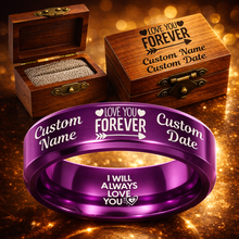 Memorial Ring 😍 Includes Matching Engraved Wood Box + Bonus Bracelet 🎁