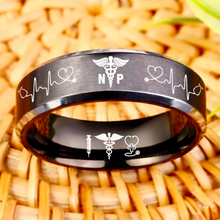 Nursing Ring for RN, NP, LPN, CNA, RT, PT, PA – Healthcare Professionals Rings + Free Matching Bracelet 🎁