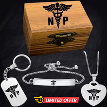Nursing Ring for RN, NP, LPN, CNA, RT, PT, PA – Healthcare Professionals Rings + Free Matching Bracelet 🎁