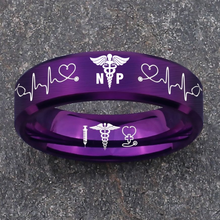 Nursing Ring for RN, NP, LPN, CNA, RT, PT, PA – Healthcare Professionals Rings + Free Matching Bracelet 🎁