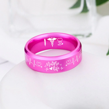 Nursing Ring for RN, NP, LPN, CNA, RT, PT, PA – Healthcare Professionals Rings + Free Matching Bracelet 🎁