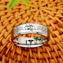 Nursing Ring for RN, NP, LPN, CNA, RT, PT, PA – Healthcare Professionals Rings + Free Matching Bracelet 🎁