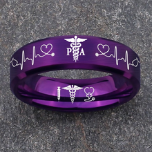 Nursing Ring for RN, NP, LPN, CNA, RT, PT, PA – Healthcare Professionals Rings + Free Matching Bracelet 🎁