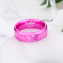 Nursing Ring for RN, NP, LPN, CNA, RT, PT, PA – Healthcare Professionals Rings + Free Matching Bracelet 🎁