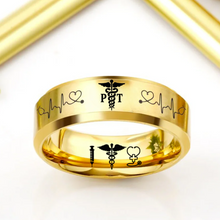 Nursing Ring for RN, NP, LPN, CNA, RT, PT, PA – Healthcare Professionals Rings + Free Matching Bracelet 🎁