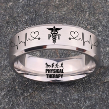 Nursing Ring for RN, NP, LPN, CNA, RT, PT, PA – Healthcare Professionals Rings + Free Matching Bracelet 🎁
