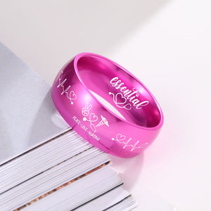 Nursing Ring for RN, NP, LPN, CNA, RT, PT, PA – Healthcare Professionals Rings + Free Matching Bracelet 🎁