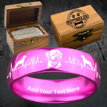 🐾 Custom Rottweiler Ring Box Set + BONUS Gift 🎁