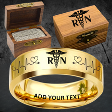 🏥 Custom Nurse Ring Box Set + Bonus Gift 🎁