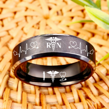 Nursing Ring for RN, NP, LPN, CNA, RT, PT, PA – Healthcare Professionals Rings + Free Matching Bracelet 🎁