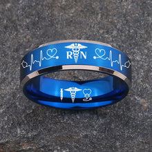 Nursing Ring for RN, NP, LPN, CNA, RT, PT, PA – Healthcare Professionals Rings + Free Matching Bracelet 🎁