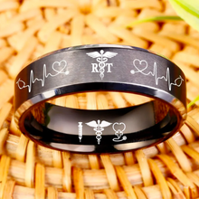 Nursing Ring for RN, NP, LPN, CNA, RT, PT, PA – Healthcare Professionals Rings + Free Matching Bracelet 🎁