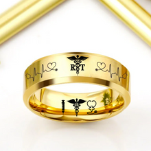 Nursing Ring for RN, NP, LPN, CNA, RT, PT, PA – Healthcare Professionals Rings + Free Matching Bracelet 🎁