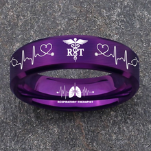 Nursing Ring for RN, NP, LPN, CNA, RT, PT, PA – Healthcare Professionals Rings + Free Matching Bracelet 🎁