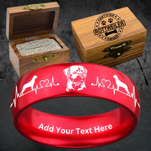 🐾 Custom Rottweiler Ring Box Set + BONUS Gift 🎁