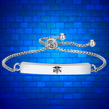 Silver Nursing Bracelet, RN, LPN, CNA, Nurse Jewelry