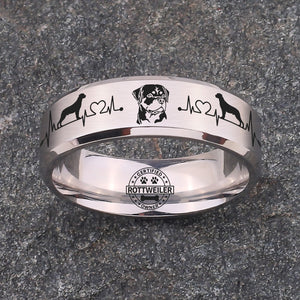 Rottweiler Ring Dog Lover Jewelry + Free Matching Bracelet 🎁