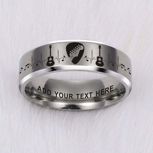 Custom Guitarist Ring + FREE Bracelet w/Purchase! 🎸