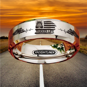 Today 60% Off! 😎 Tungsten Trucker Life Ring + Free Gift! 🎁