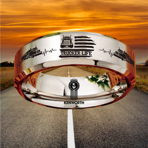 Today 60% Off! 😎 Tungsten Trucker Life Ring + Free Gift! 🎁