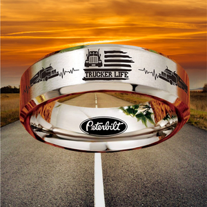 Today 60% Off! 😎 Tungsten Trucker Life Ring + Free Gift! 🎁