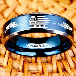 Today 60% Off! 😎 Tungsten Trucker Life Ring + Free Gift! 🎁