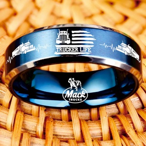 Today 60% Off! 😎 Tungsten Trucker Life Ring + Free Gift! 🎁