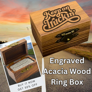 Today 60% Off! 😎 Tungsten Trucker Life Ring + Free Gift! 🎁