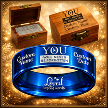 Memorial Ring 😍 Includes Matching Engraved Wood Box + Bonus Bracelet 🎁