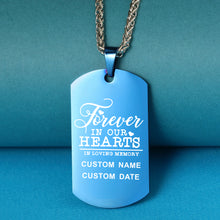 Forever In Our Hearts 🌺  Customized Tag Necklace