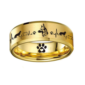 Today Only 70% Off German Shepherd Titanium Ring 😍 ⭐️⭐️⭐️⭐️⭐️ Reviews