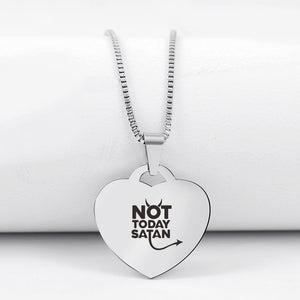 Today Only 60% Off 😍  Not Today Satan Heart Pendant Necklace