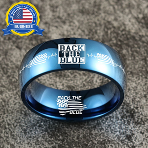 😎 Today Only 60% Off  Back The Blue Ring 🇺🇸  ⭐️⭐️⭐️⭐️⭐️  Reviews