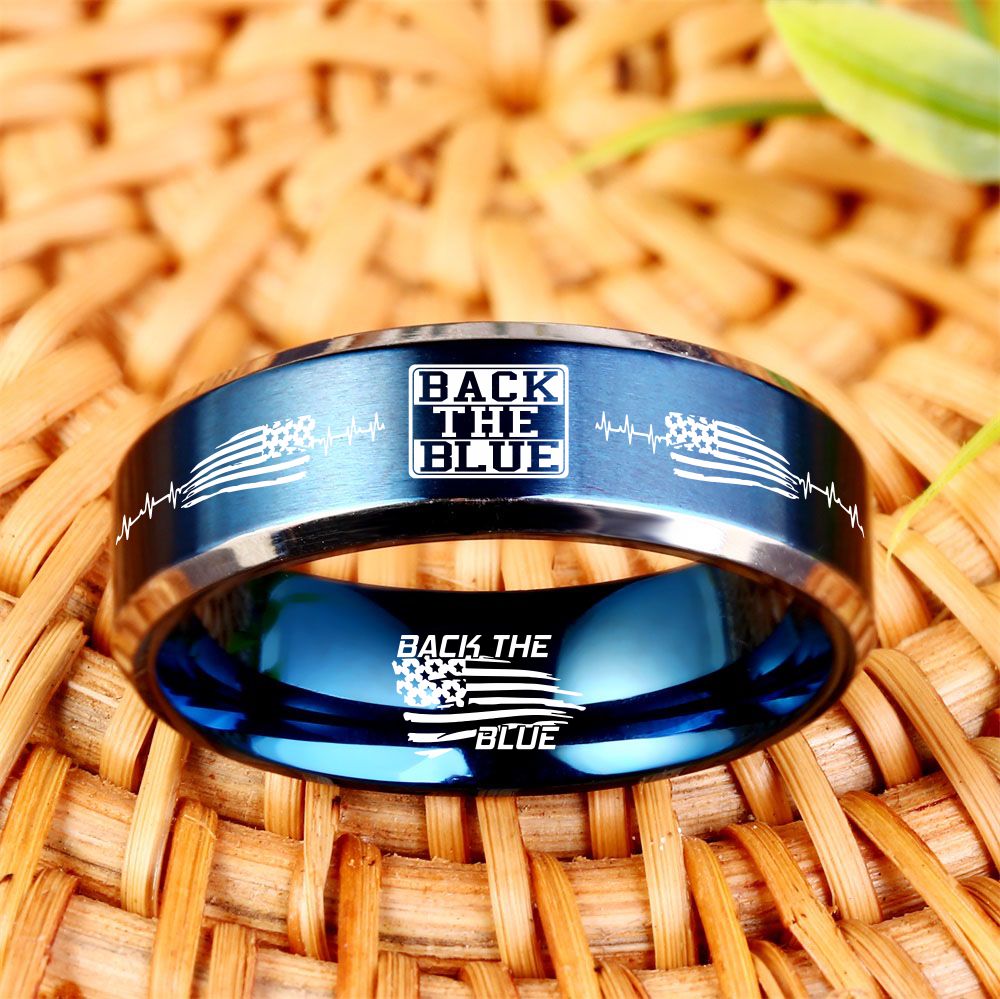 Back The Blue Collector's Ring – HotGiftNow