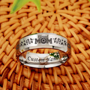 Personalize It Free!🌻 Free Bracelet w/Purch! Blessed Mom Ring🌻