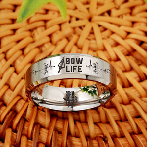Today Only 60% Off 😍  Free Bracelet W/Purch! Bow Life Laser Etched Ring