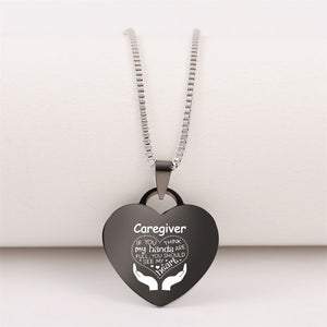 Caregiver Heart Pendant Necklace