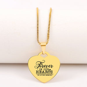 Forever In Our Hearts ❤️  Customized Necklace