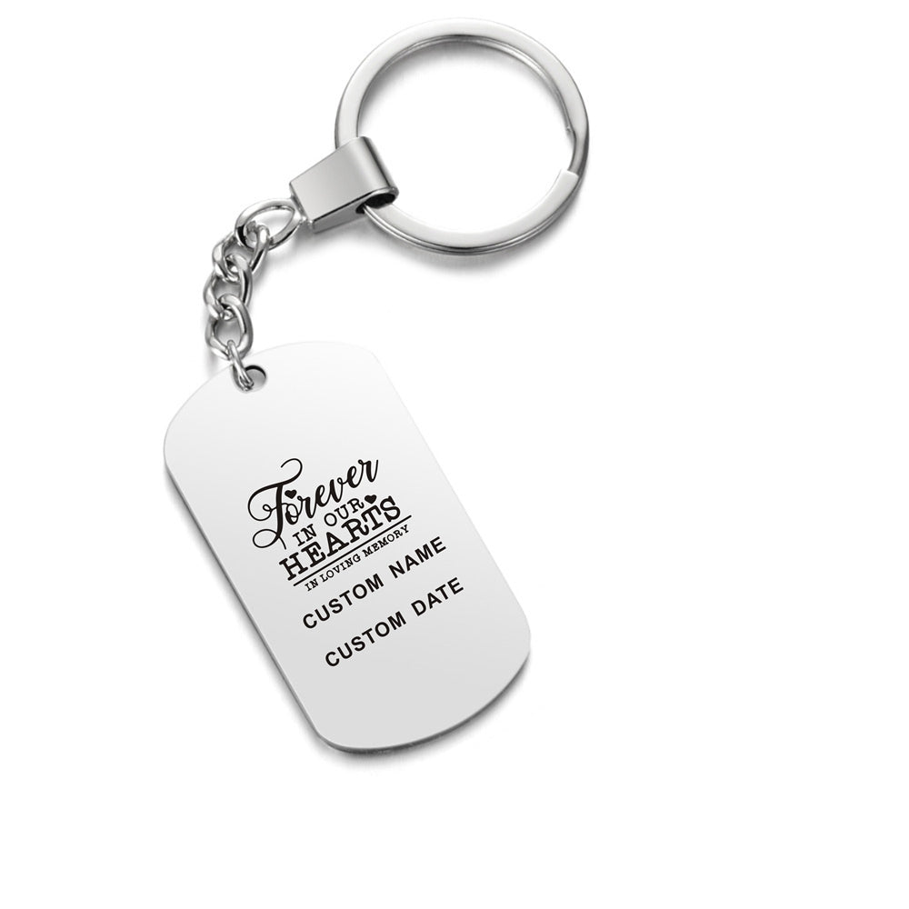 Forever In Our Hearts ❤️  Customized Keychain