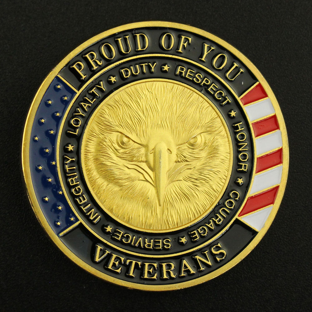 Thank You For Your Service 🎖Veteran Coin Bundle 🇺🇸 Choose From Gold or Silver Plated