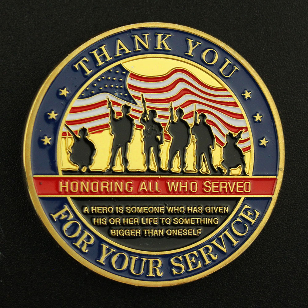 Thank You For Your Service 🎖Veteran Coin Bundle 🇺🇸 Choose From Gold or Silver Plated