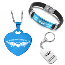 Customized Bundle ❤️  Necklace + Bracelet + Keychain ❤️  In Loving Memory
