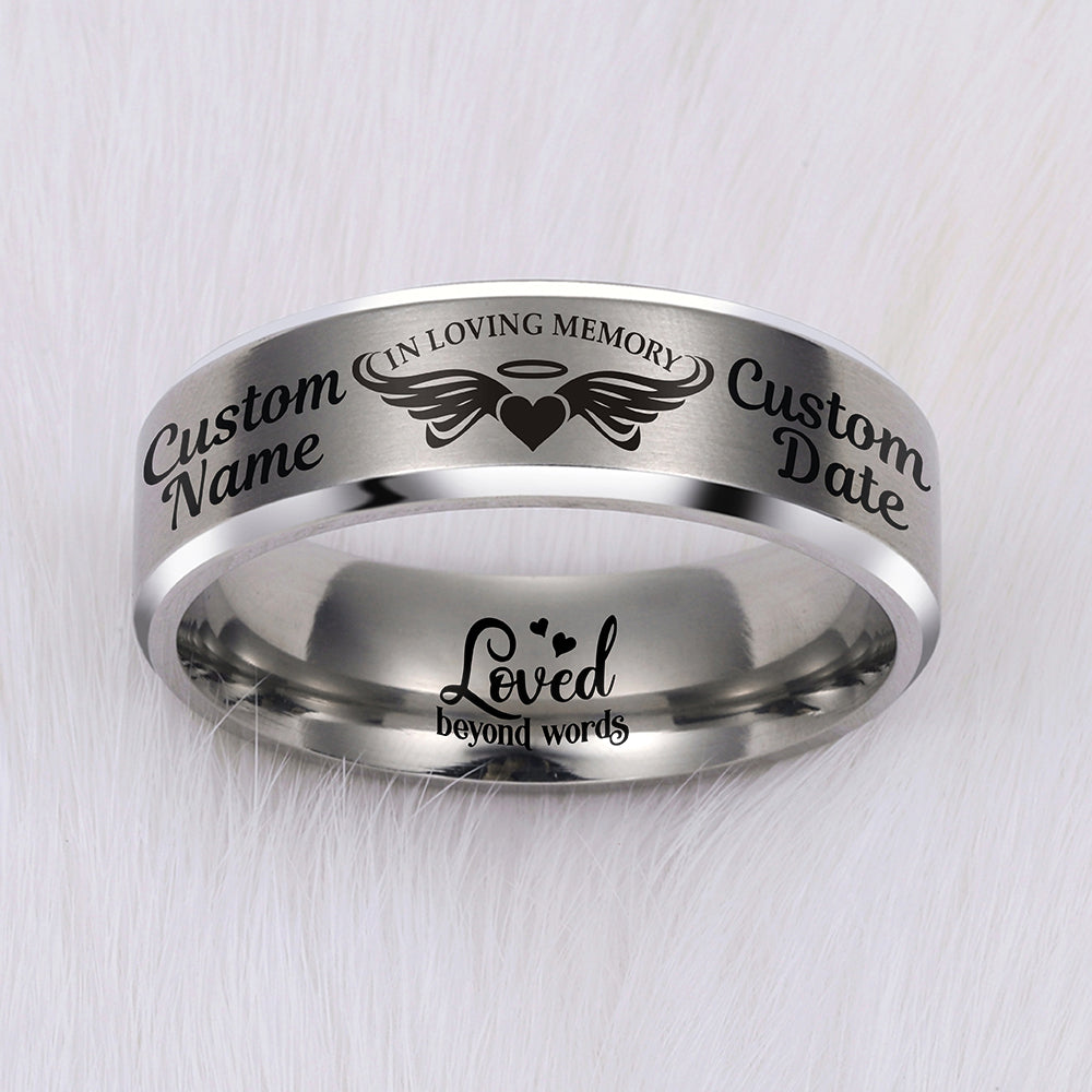 Today 60% Off + ⏰ Free Bracelet w/Tungsten 😍 Memorial Ring